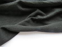 Load image into Gallery viewer, 52cm Garros Black 100% merino wool jersey knit fabric 165g