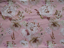 Load image into Gallery viewer, 1.8m Floral Print on Pink Cotton Sateen