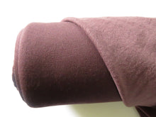 Load image into Gallery viewer, 1m Toasty brown  brushed back sweatshirt fabric 38% merino 54% polyester 8% elastane 280g 160cm wide