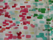Load image into Gallery viewer, Sale 50% off- 1.18m Mixed Colour rectangle print on cream background 100% cotton drill