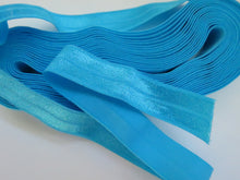 Load image into Gallery viewer, 10m Island Blue Fold over elastic 15mm foldover FOE