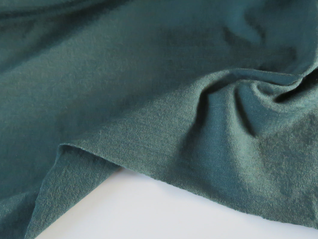 1.2m Sherwood Forest Greem 85% merino 15% core spun nylon 150g jersey knit -165cm