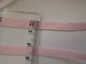 3.5m Baby pink Stretch lace Elastic trim 6mm wide- underwear, crafts etc.