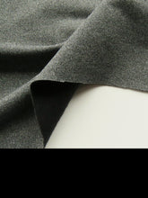 Load image into Gallery viewer, Save - 1.5m Stirling Charcoal 38% merino 54% polyester 8% elastane BRUSHED back sweatshirt- has dye flaw Please message to order if error on checkout.