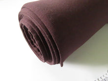 Load image into Gallery viewer, 1m Toasty brown  brushed back sweatshirt fabric 38% merino 54% polyester 8% elastane 280g 160cm wide