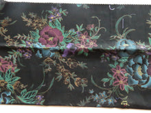 Load image into Gallery viewer, Purple Gold black floral print 100% cotton 55cm L x 53cm Wide