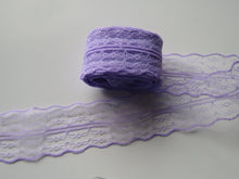 Load image into Gallery viewer, 8m Light Purple 45mm wide Lace Trim
