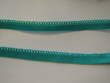 Load image into Gallery viewer, 1m Sea green Stretch lace Elastic trim 6mm wide- underwear, crafts etc.