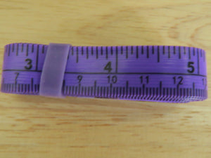 Tape measure- Imperial and Metric measurements- 150cm/60 inches- choose from 3 colours