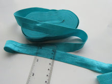 Load image into Gallery viewer, 3.5m Neon Blue 20mm Fold over elastic FOE elastic Foldover