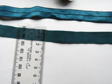 Load image into Gallery viewer, 10m Mallard teal 15mm  foldover elastic fold over FOE 15mm