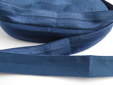 5m Navy 20mm Fold over elastic FOE elastic Foldover