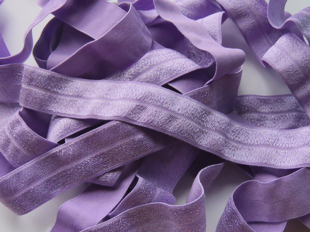 4.35m Lilac Purple 20mm wide fold over elastic FOE foldover elastic