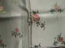 Load image into Gallery viewer, 1.7m long x 74cm wide Champagne Chinese brocade with floral print