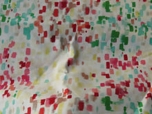 Load image into Gallery viewer, Sale 50% off- 1.18m Mixed Colour rectangle print on cream background 100% cotton drill