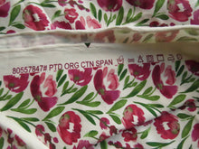 Load image into Gallery viewer, 1.15m Tulip print floral on cream organic cotton spandex jersey knit 150cm