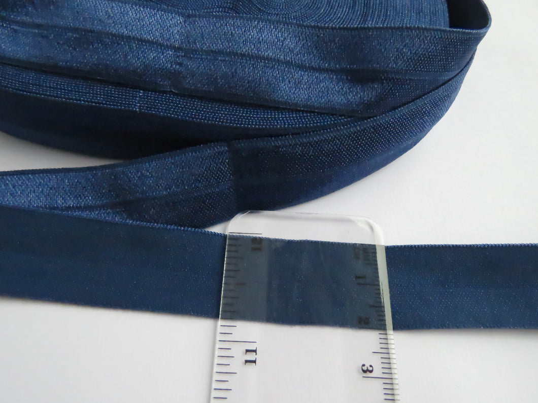 10m Navy 20mm Fold over elastic FOE elastic Foldover