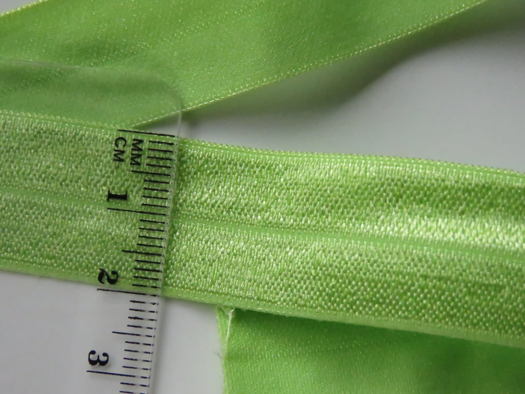 1m Apple green 20mm Fold over elastic FOE elastic Foldover