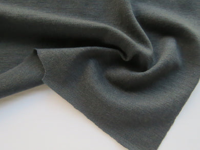 1.5m Chilcott Charcoal grey 82% Merino, 13% nylon 5% elastane jersey knit- Extra wide 180cm