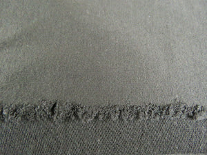 1.32m Black Danish 98% Merino 2% elastane Sweatshirting  with terry backing 255g