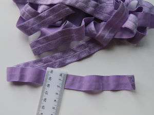 4.35m Lilac Purple 20mm wide fold over elastic FOE foldover elastic