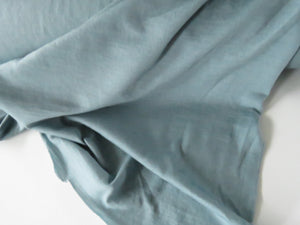 1.23m Schooner Blue 85% merino 15% corespun nylon jersey knit 120g 155cm- precut