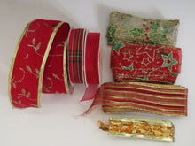 Load image into Gallery viewer, Christmas ribbon pack- 7 ribbons- various lengths