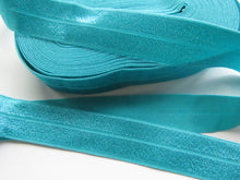 Load image into Gallery viewer, 3.5m Neon Blue 20mm Fold over elastic FOE elastic Foldover