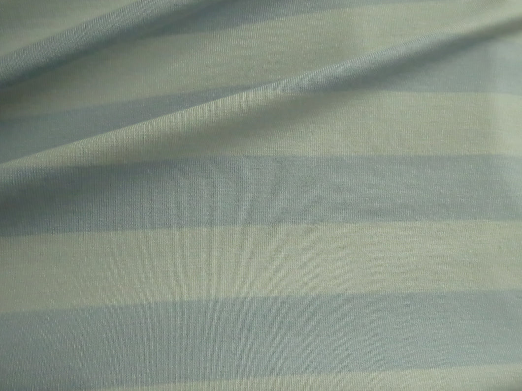 1m Blue Stripe 95% Organic cotton 5% spandex stretch knit fabric 170cm