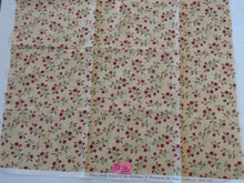 Load image into Gallery viewer, Moda Cornflower print on beige background 100% cotton. 50cm long x 55 cm wide