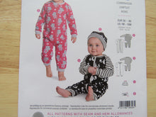 Load image into Gallery viewer, Burda 9328 Baby Toddler Sleepsuit Jumpsuit- use our merino fabric