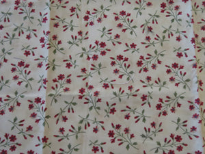 Moda Cornflower print on beige background 100% cotton. 50cm long x 55 cm wide