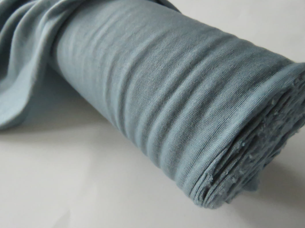 70cm Schooner Blue 85% merino 15% corespun nylon jersey knit 120g 155cm- precut