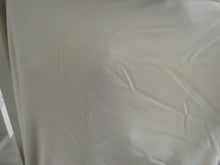 Load image into Gallery viewer, NOTE discoloured with random dye flaw. 2m Snowtown White 87% merino 10% nylon 3% spandex 210g- terry looped backing sweatshirt fabric 165cm wide