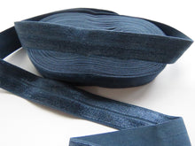 Load image into Gallery viewer, 10m Light Navy 20mm Fold over elastic FOE elastic Foldover