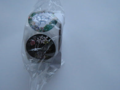 500 Mixed floral print Thank you sticker labels 25mm