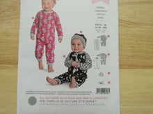 Load image into Gallery viewer, Burda 9328 Baby Toddler Sleepsuit Jumpsuit- use our merino fabric
