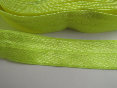 5m Neon Lemon 20mm fold over elastic foldover FOE