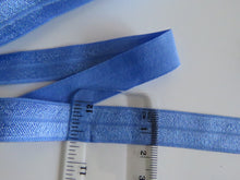 Load image into Gallery viewer, 1m Wisteria Blue Fold over elastic foldover FOE 15mm