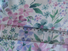 Load image into Gallery viewer, 95cm Purple and pink floral printed linen cotton jersey knit 150cm
