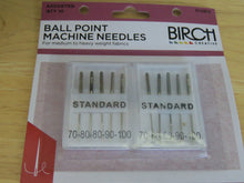 Load image into Gallery viewer, 10 Ball Point Machine Needles 70, 80, 90 and 100- Birch Creative