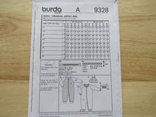 Load image into Gallery viewer, Burda 9328 Baby Toddler Sleepsuit Jumpsuit- use our merino fabric