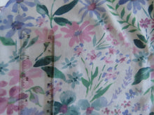 Load image into Gallery viewer, 95cm Purple and pink floral printed linen cotton jersey knit 150cm