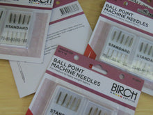 Load image into Gallery viewer, 10 Ball Point Machine Needles 70, 80, 90 and 100- Birch Creative