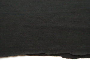 1.5m Dune Black Heavy weight 270g  100% merino jersey knit 160cm wide - precut piece