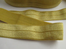 Load image into Gallery viewer, 5m Dijon Gold 20mm fold over elastic foldover FOE