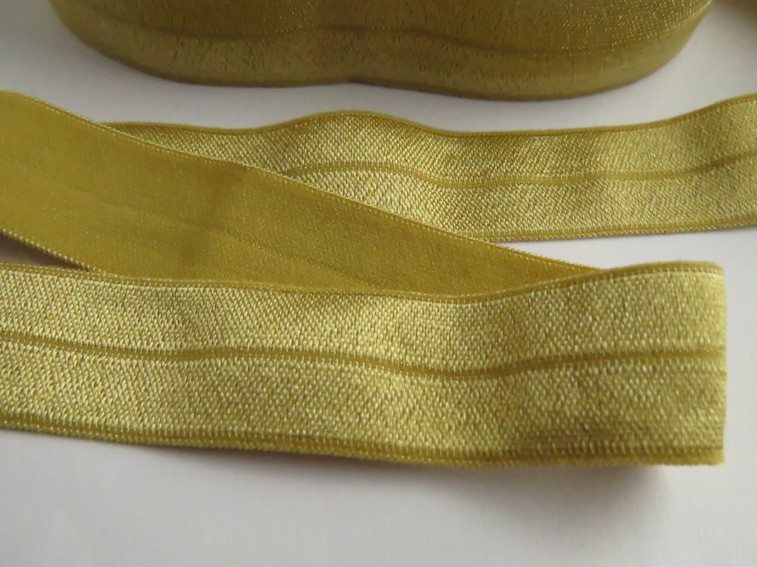 5m Dijon Gold 20mm fold over elastic foldover FOE