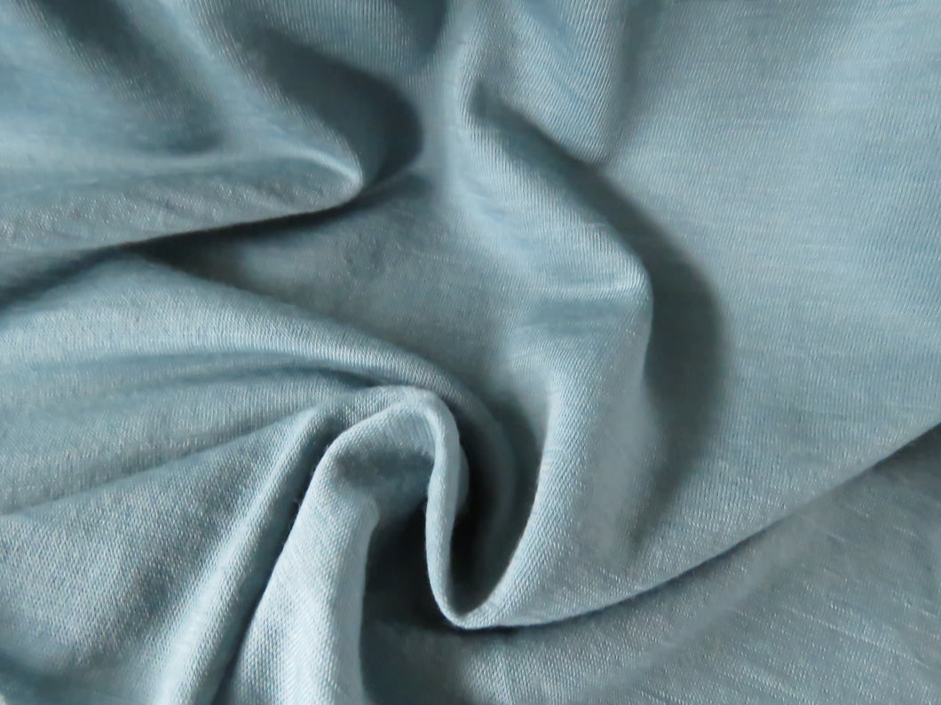 36cm Schooner Blue 85% merino 15% corespun nylon jersey knit 120g 155cm- precut