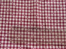 Load image into Gallery viewer, 41cm Burgundy check print 100% cotton fabric 74cm wide