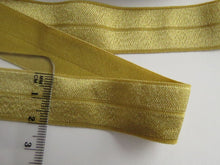 Load image into Gallery viewer, 5m Dijon Gold 20mm fold over elastic foldover FOE